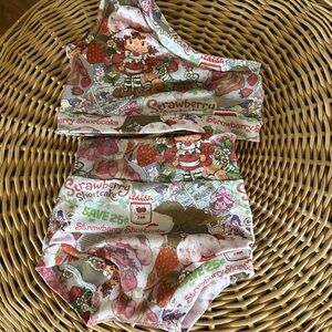 Strawberry Shortcake Kids Underwear Set - Pink and Brown